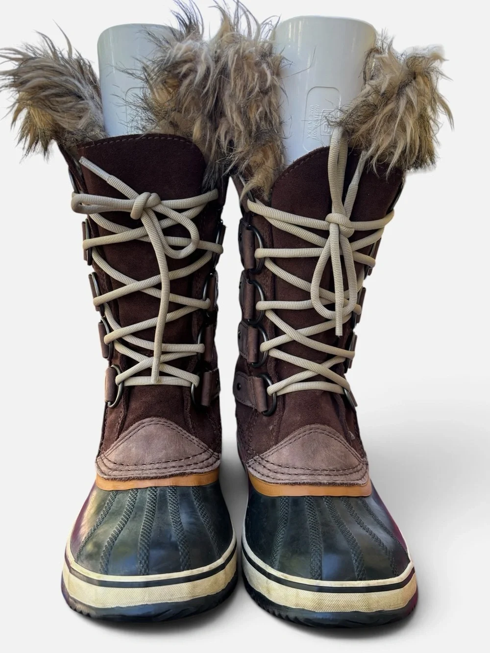 Sorel Joan of Arc Tall Winter Snow Boots in Tobacco Brown